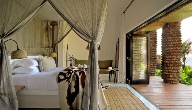 A luxury suite at Saudade, Mozambique.